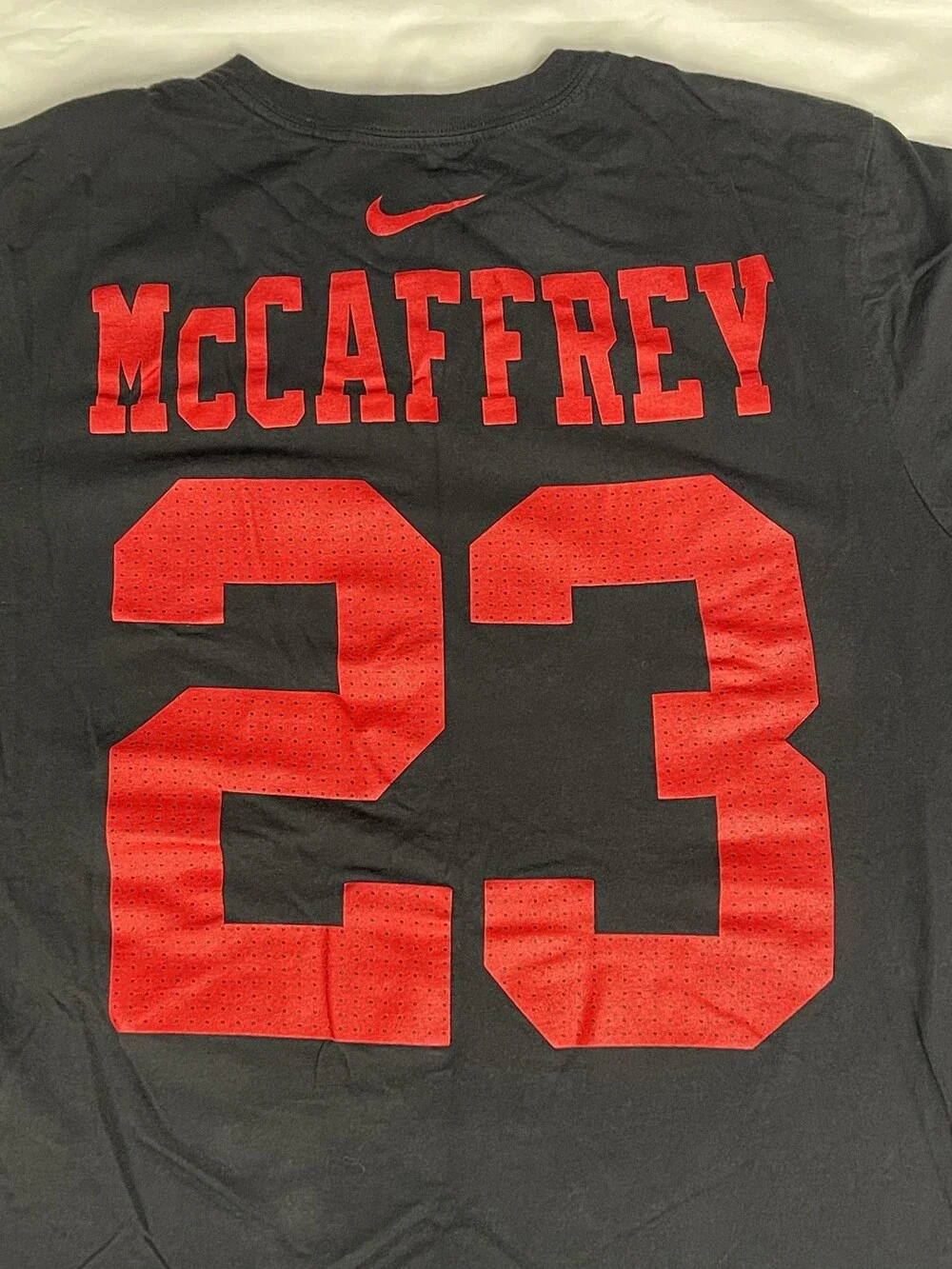 San Francisco 49ers Shirt Mens Large NFL Football Super Bowl LVIII McCaffrey